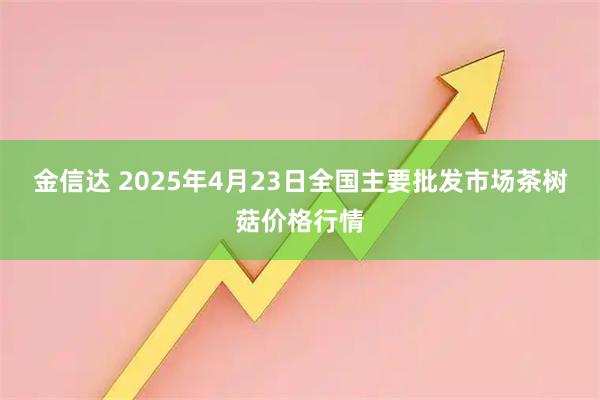金信达 2025年4月23日全国主要批发市场茶树菇价格行情