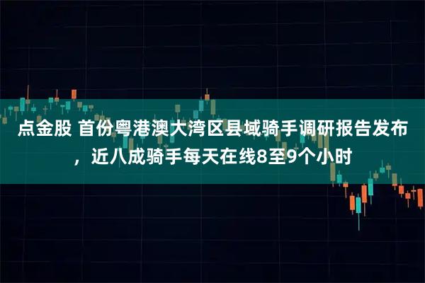 点金股 首份粤港澳大湾区县域骑手调研报告发布，近八成骑手每天在线8至9个小时